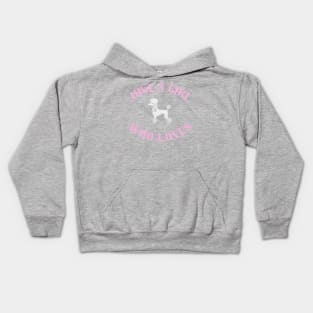 Just A Girl Who Loves Poodles Kids Hoodie